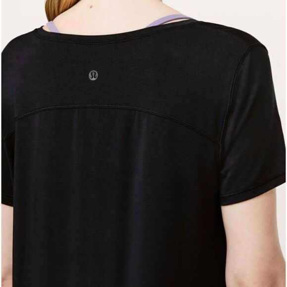 LULULEMON ATHLETICA To The Point Tee In Black Size 4 - Picture 4 of 6